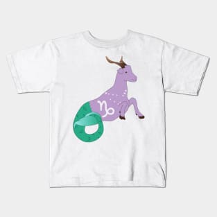 Capricorn 2 (Light Purple) Kids T-Shirt